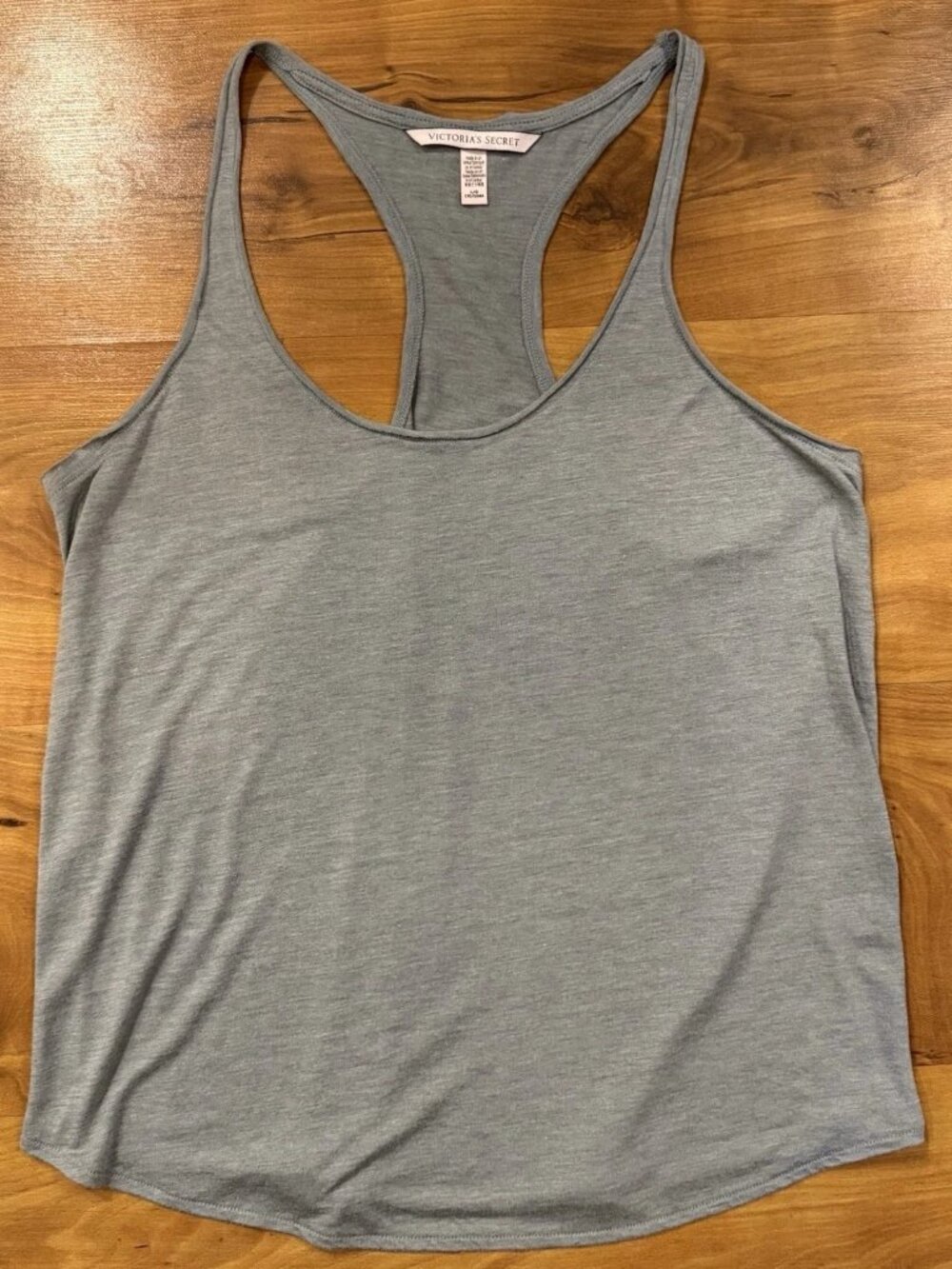 Y2K VTG Victoria’s Secret Lounge Racerback Gray Tank Top Sz L